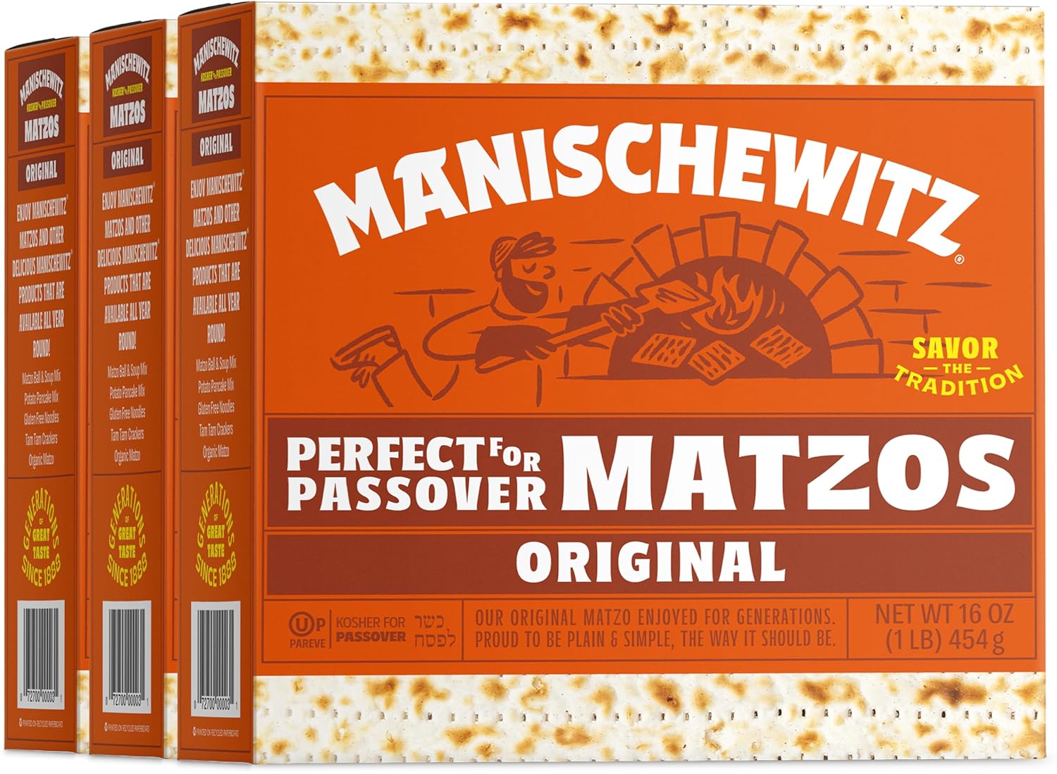 Manischewitz Kosher For Passover Matzo 3 LBS